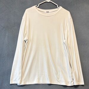 Coofandy Elegant White Long Sleeve Tee shirt Comfy Work Office Everyday Teacher